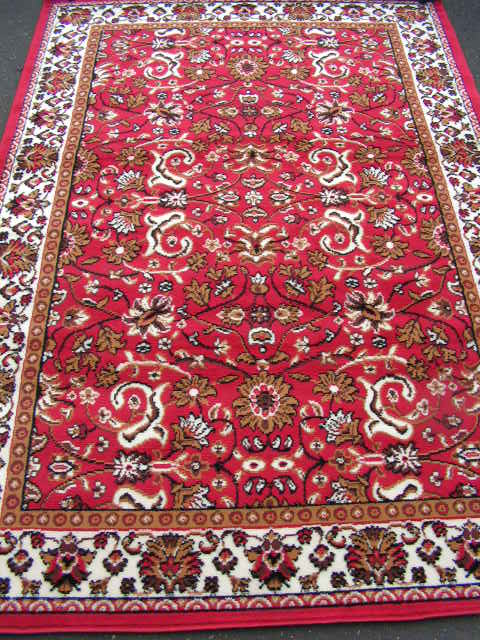 RUG #075, Rust Red Pattern 2.2m x 1.5m